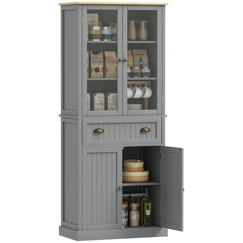 Homcom tall kitchen cupboard - kitchen,