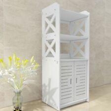 White Wooden Bathroom Cabinet