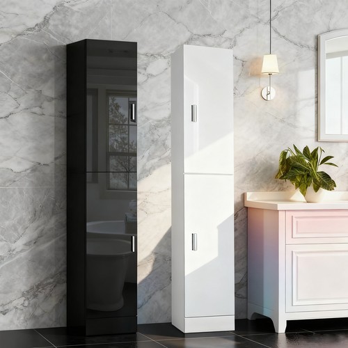 Bathroom cabinet cupboard tall - cabinet,