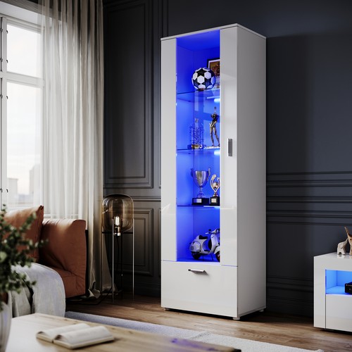 High gloss white tall display - tall,