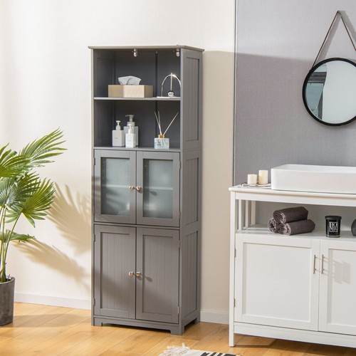 Wood tall storage cabinet - wood, 2